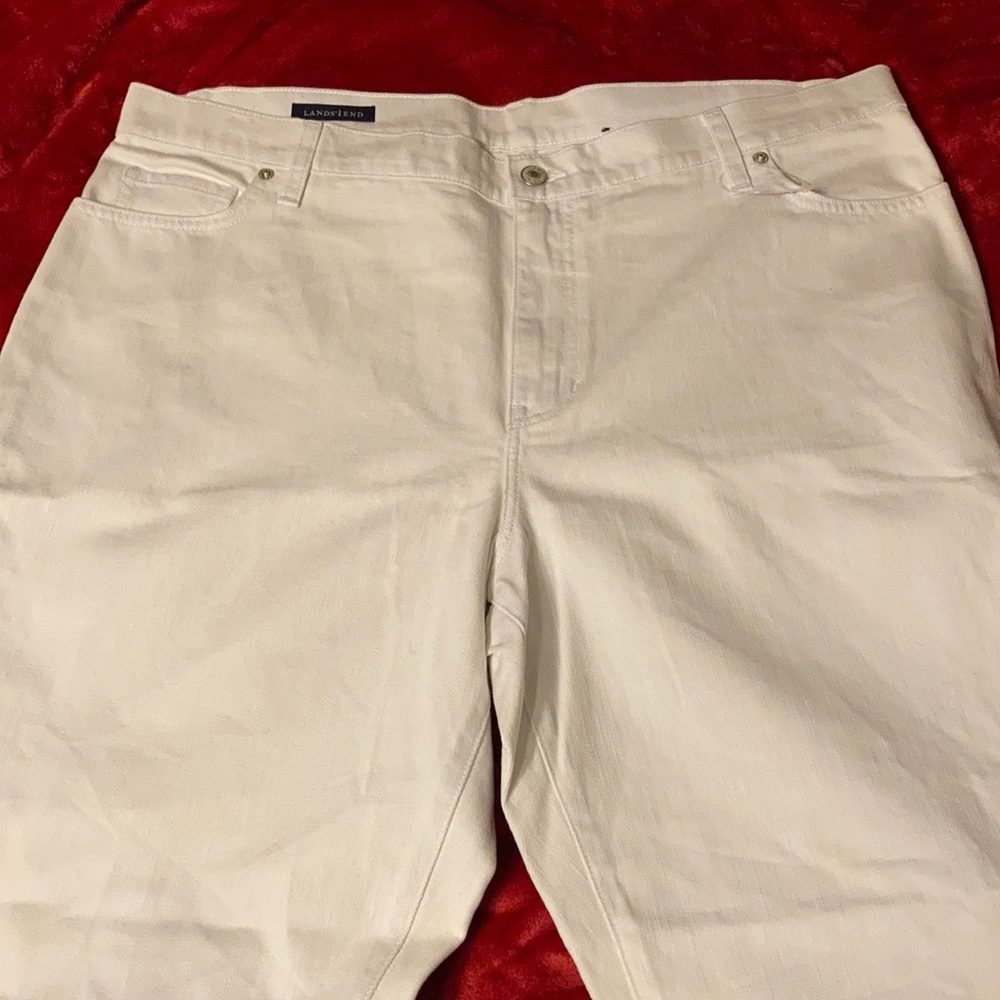 LANDS END white jeans
